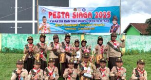 SDN 4 Purwanegara Sabet Juara 2 Putra dan Juara 3 Putri Pesta Siaga Kwarran Purwokerto Utara