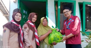 Pramuka Purwokerto Utara Gelar Bakti Amaliah Ramadan