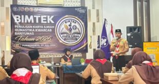 Perkuat Budaya Literasi, Kwarcab Banyumas Gelar Bimbingan Teknis Penulisan Karya Tulis Ilmiah